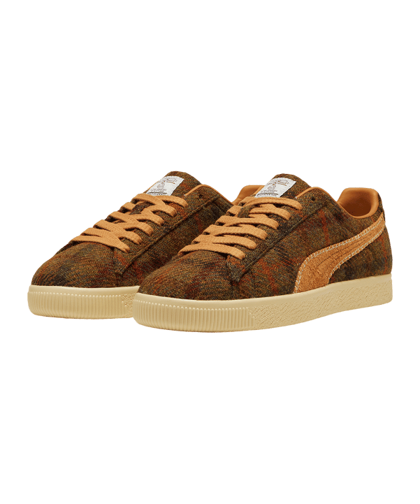 PUMA Clyde Harris Tweed Sneaker Braun F02 - braun