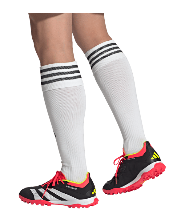 adidas Predator Elite TF Solar Energy Schwarz Weiss Rot - schwarz