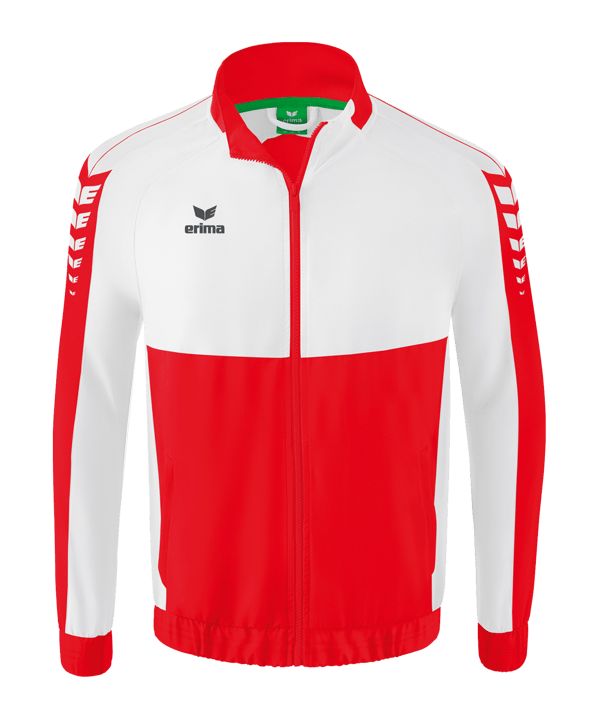 Erima Six Wings Präsentationsjacke Rot Weiss - rot