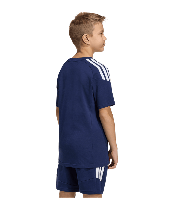 adidas Tiro 26 Trainingsshirt Kids Dunkelblau - weiss