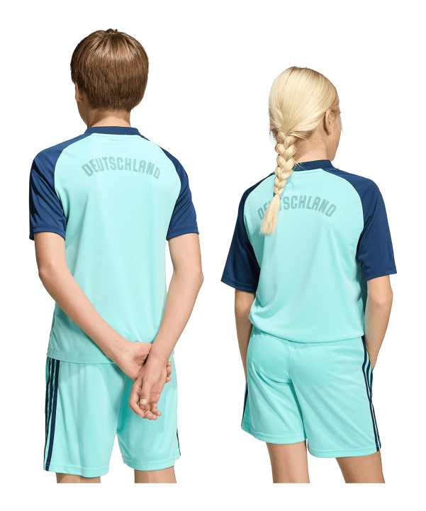adidas DFB Deutschland Prematch Trikot Away WM 2026 Kids Türkis - tuerkis
