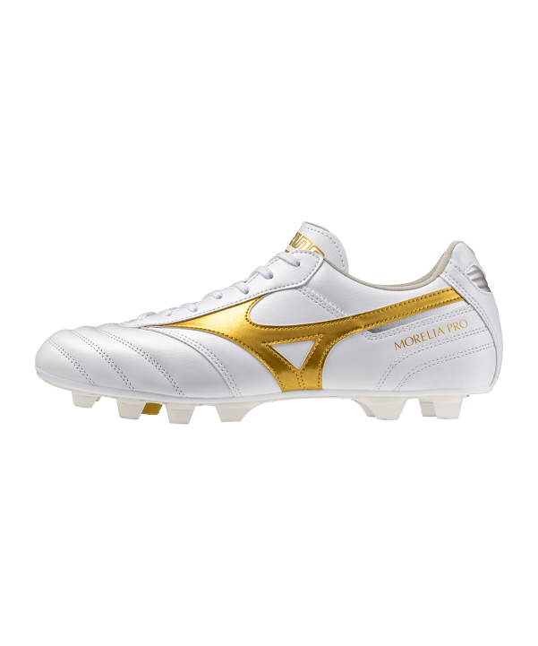 Mizuno Morelia II Pro FG Bright Gold Weiß F50 - weiss