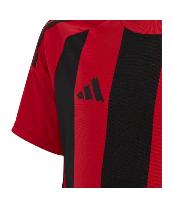 adidas Striped 24 Trikot Kids Rot Schwarz - rot