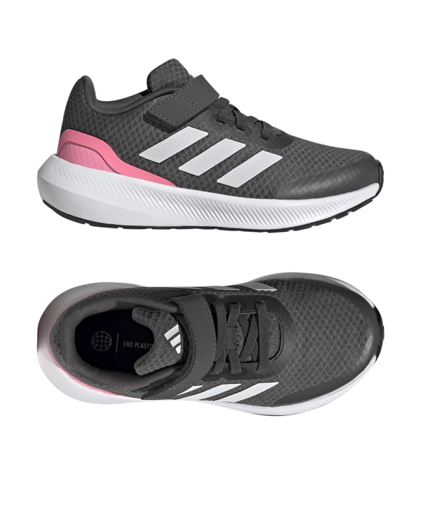 adidas Runfalcon 3.0 EL Kids Grau Weiss Laufschuh - grau