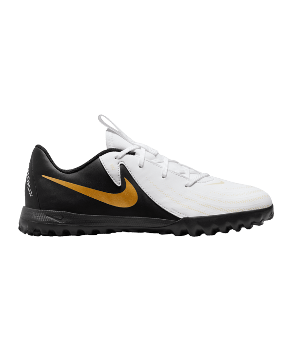 Nike Jr Phantom GX II Academy TF Kids Mad Ready Weiss Schwarz Gold F100 - weiss