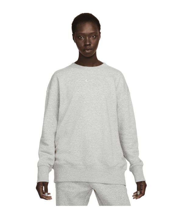 Nike Style Oversized Sweatshirt Damen Grau F063 - grau
