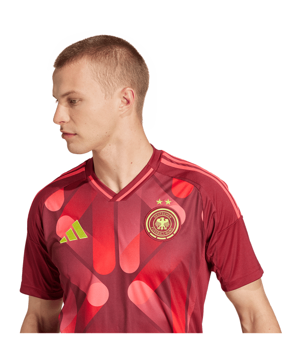 adidas DFB Deutschland Trikot Away EM 2025 Rot - rot