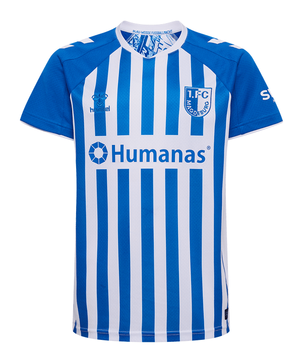 hummel 1. FC Magdeburg Maillot Home 2026/2027 Enfants Bleu C7251 - bleu