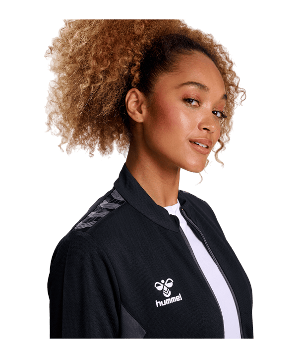 Hummel hmlAUTHENTIC PL Trainingsjacke Damen Schwarz F2001 - schwarz
