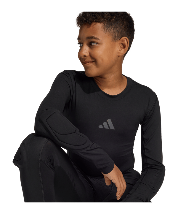 adidas Goalkeeper Baselayer Longsleeve Kids Schwarz - schwarz