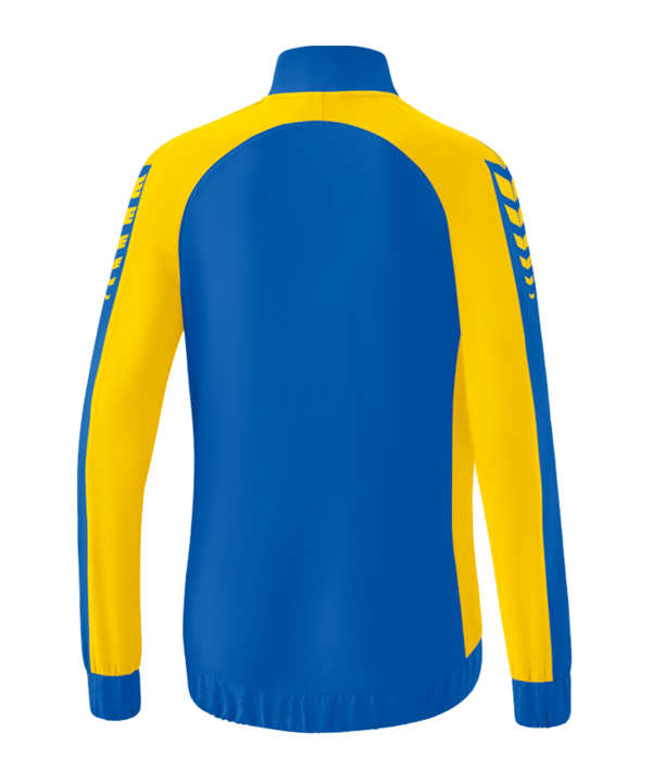Erima Six Wings Präsentationsjacke Damen Blau Gelb - blau