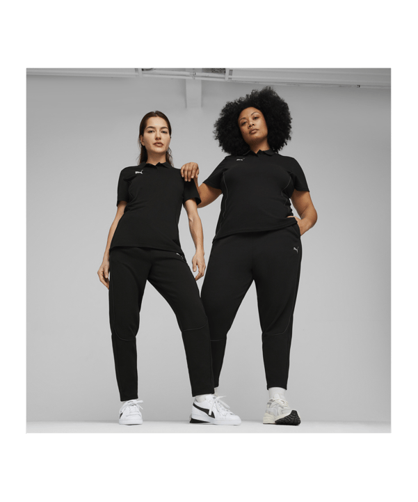 PUMA teamFINAL Casuals Poloshirt Damen Schwarz F03 - schwarz