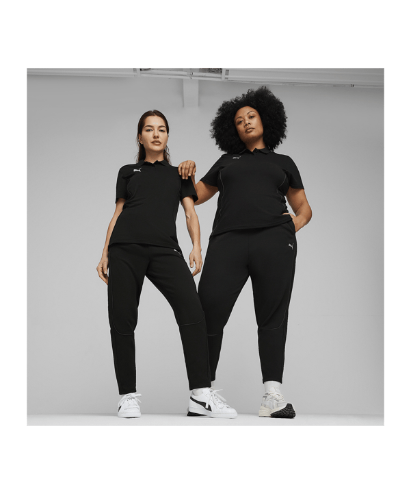 PUMA teamFINAL Casuals Poloshirt Damen Schwarz F03 - schwarz
