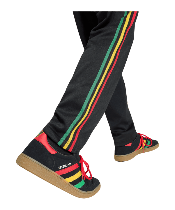 adidas JFF Jamaika Track Hose Schwarz - schwarz