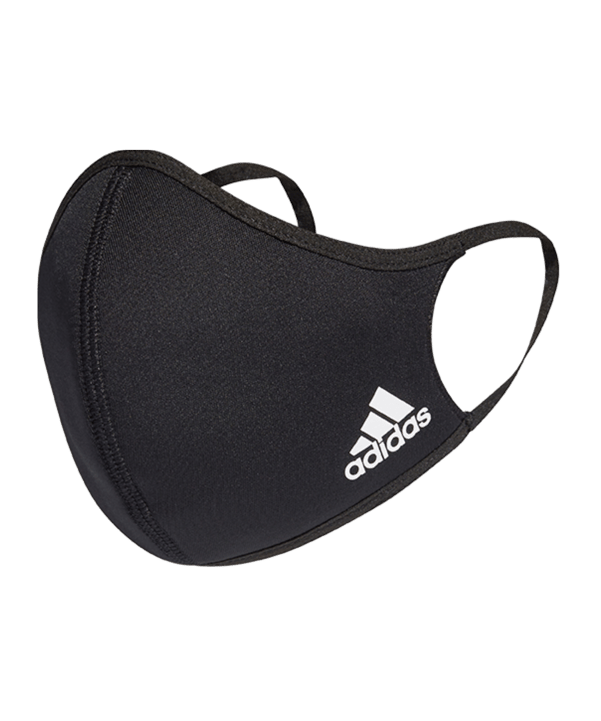 adidas Gesichtsmaske Gr. M/L 3er Set Schwarz - schwarz