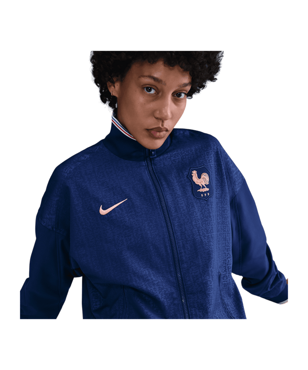 Nike France Strike Anthem Jacke Damen Blau F492 - blau