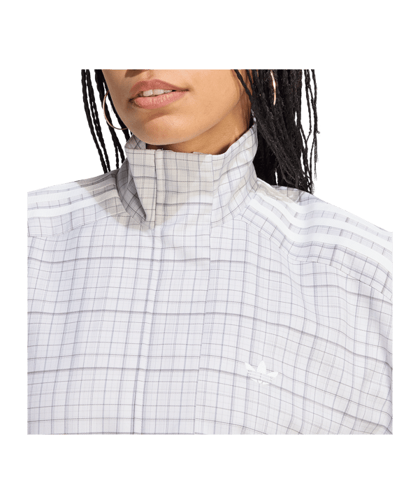 adidas Originals Blousy Check Giacca Donna Grigio - grigio