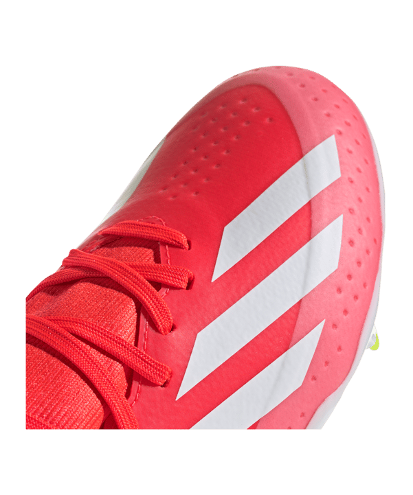 adidas X Crazyfast League FG Kids Energy Citrus Rot Weiss Gelb - rot