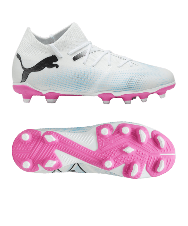 PUMA FUTURE 7 Match FG/AG Phenomenal Jr Kids Weiss Schwarz Pink F01 - weiss
