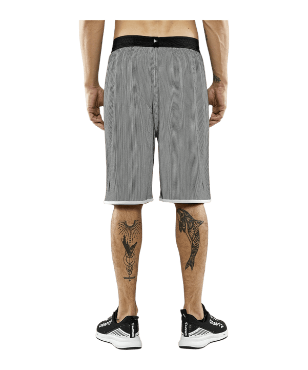 Craft Progress Reversible Basket Short Schwarz - schwarz