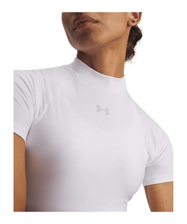 Under Armour HeatGear Crop Mock Damen Weiß F100 - weiss