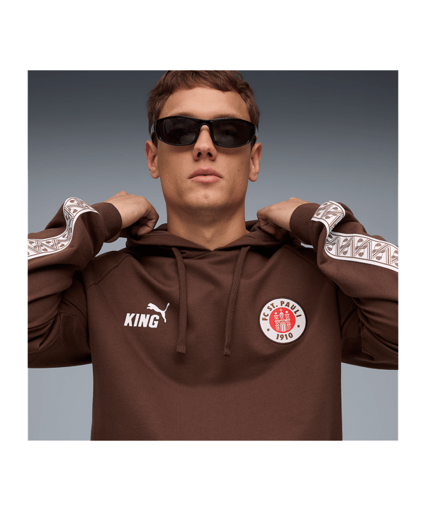 PUMA FC St. Pauli King Hoody Braun F01 - braun