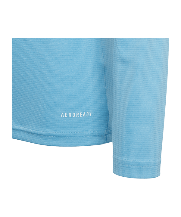 adidas Team Base Top langarm Kids Hellblau - blau