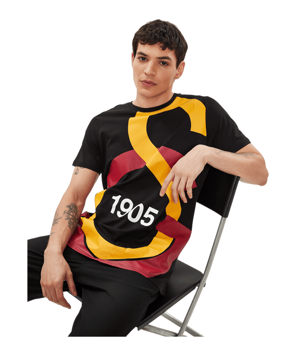 Galatasaray Istanbul Big Logo T-Shirt Schwarz - schwarz