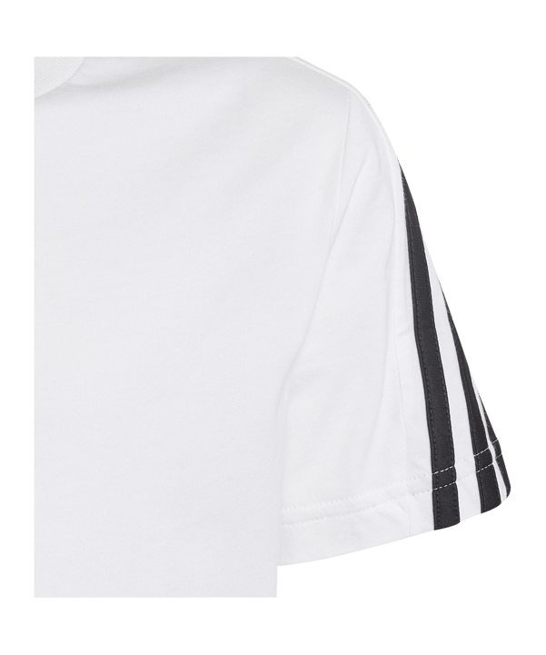 adidas Future Icon T-Shirt Kids Weiss Schwarz - weiss