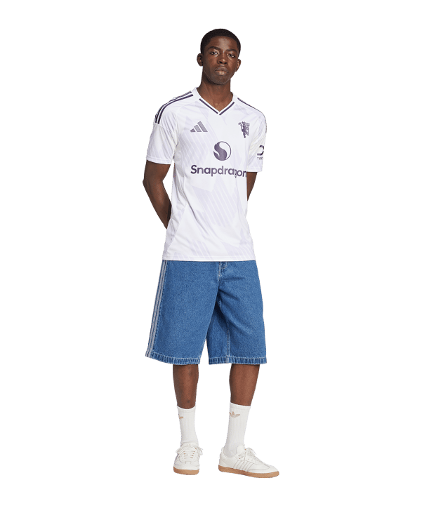 adidas Manchester United Trikot Away 2025/2026 Weiß - weiss