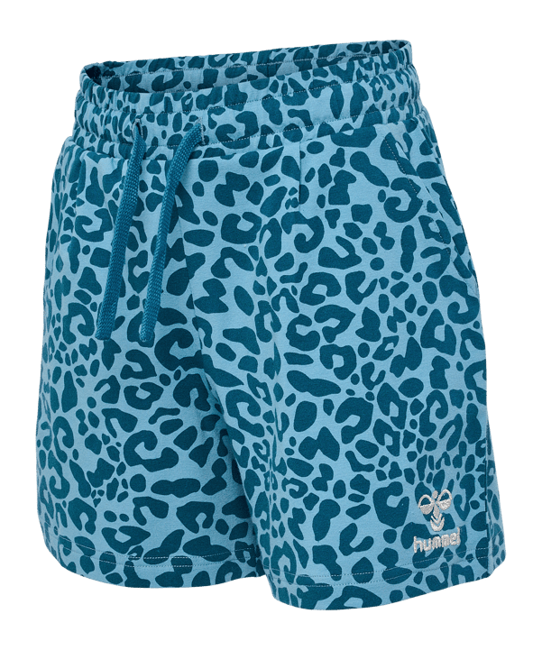 Hummel Flowy Aop Short Kids Blau F7058 - blau