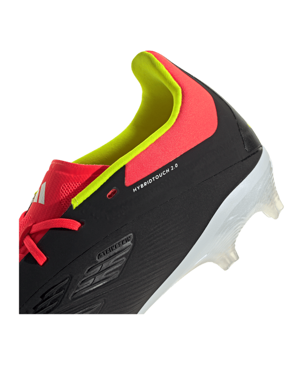 adidas Predator Elite FG Solar Energy Kids Schwarz Weiss Rot - schwarz