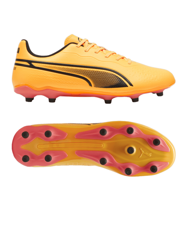 PUMA KING Match FG/AG The Forever Faster Orange Schwarz F05 - orange