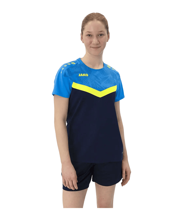 JAKO Iconic T-shirt Donna Blu C914 - blu