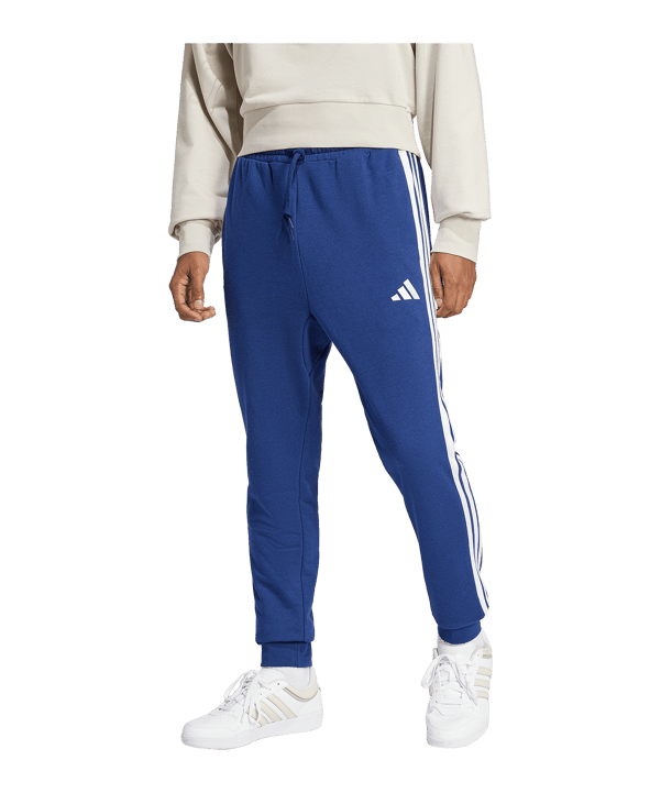 adidas Essentials 3 Stripes French Jogginghose - blau