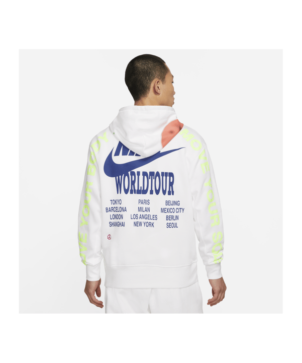 Nike World Tour Hoody Weiss F100 - weiss