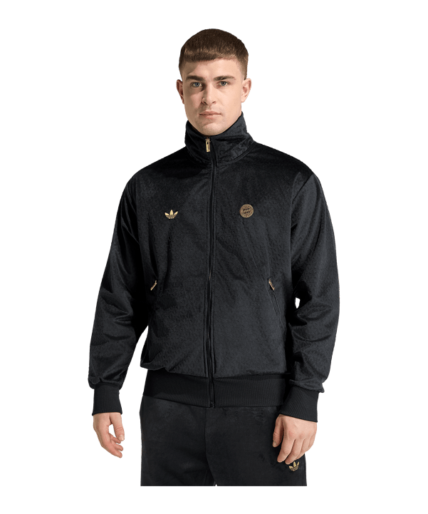 adidas FC Bayern München Track Sweatshirt Schwarz - schwarz