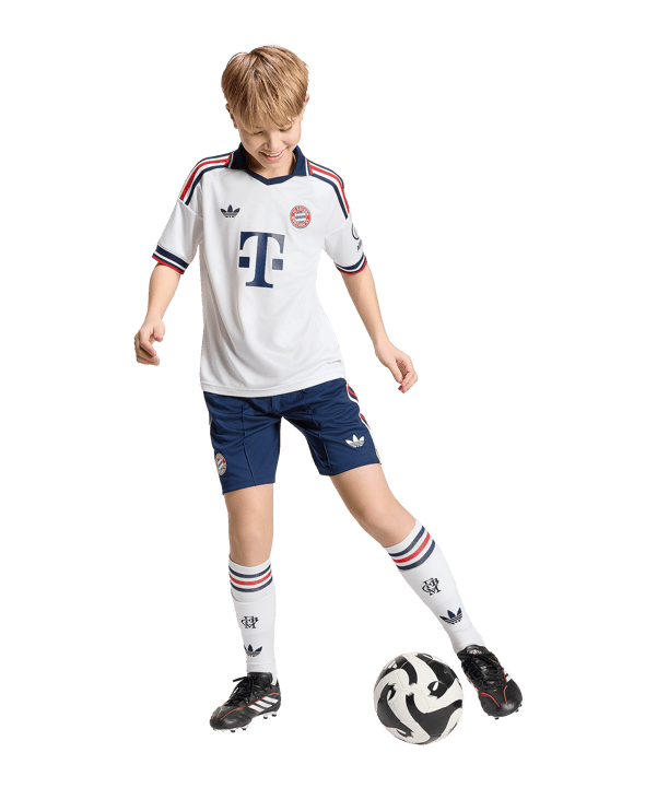adidas FC Bayern München Trikot Away 2026/2027 Kids Weiß