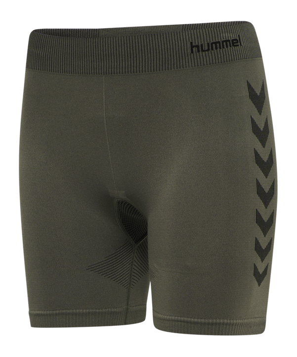 Hummel hmlFIRST Seamless Short Damen Grün F6084 - gruen