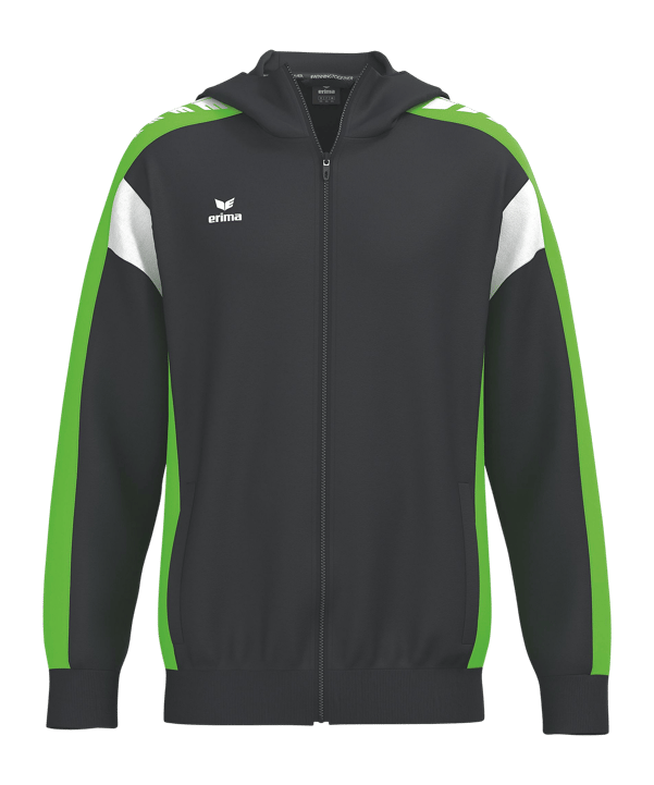 Erima Celebrate 125 Kapuzenjacke Kids Schwarz Fschwarzgreengecko - schwarz