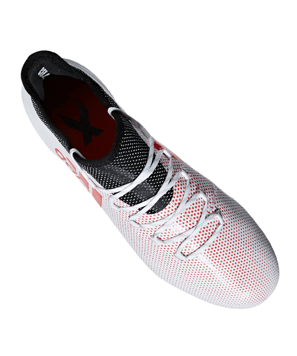 adidas X 17.1 FG Weiss Rot - weiss