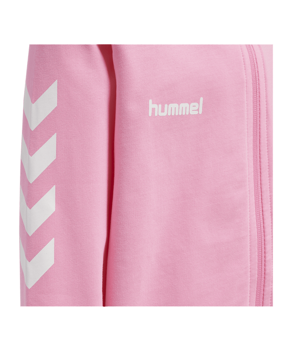 Hummel hmlGO Cotton Kapuzenjacke Kids Pink F3257 - rosa