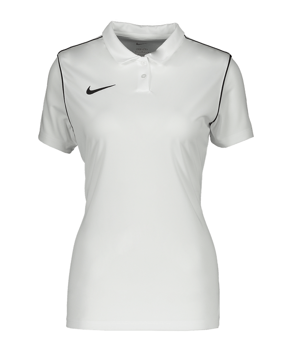 Nike Park 20 Poloshirt Damen Weiss Schwarz F100 - weiss