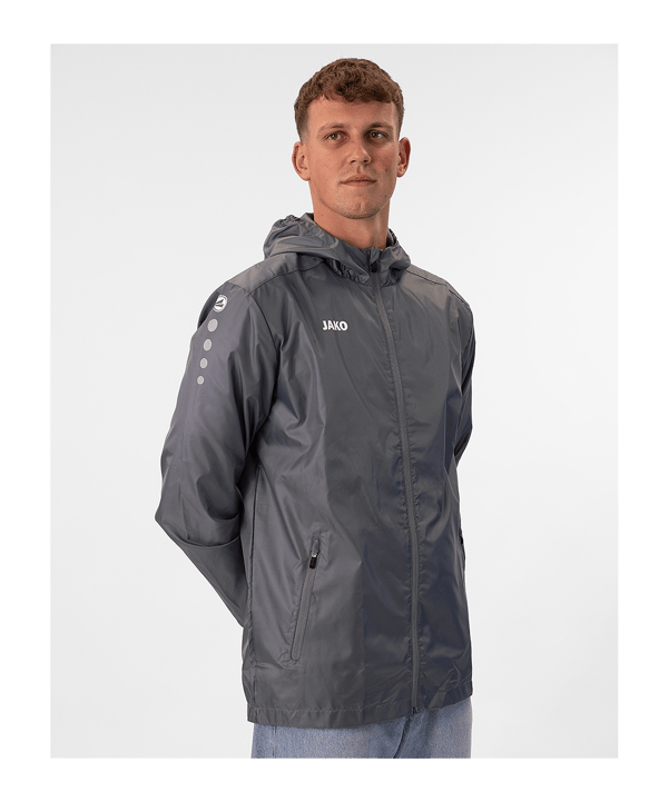 JAKO Regenjas Grijs K840 - grijs