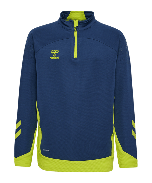 Hummel hmlLEAD HalfZip Sweatshirt Kids Blau F7642 - blau