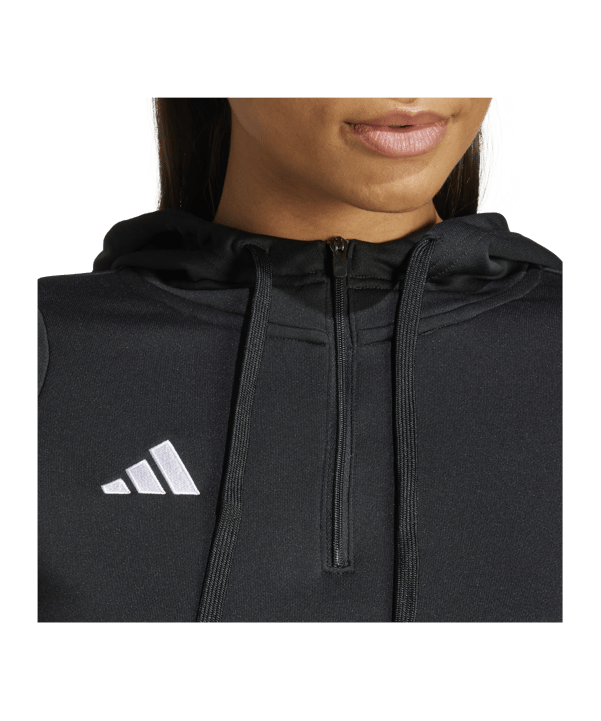 adidas Tiro 24 Hoody Damen Schwarz Weiss - schwarz