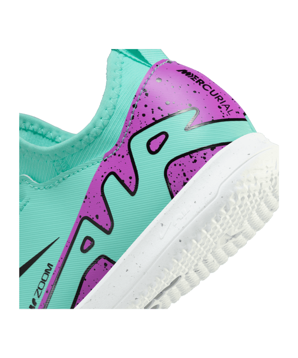 Nike Jr Air Zoom Mercurial Vapor XV Academy IC Peak Ready Kids Grün Pink F300 - gruen