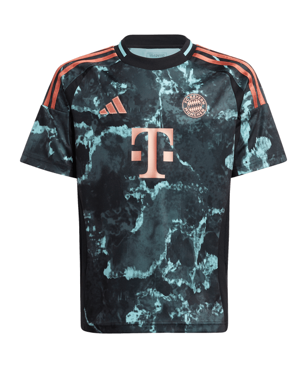adidas FC Bayern München Trikot Away 2024/2025 Kids Schwarz - schwarz
