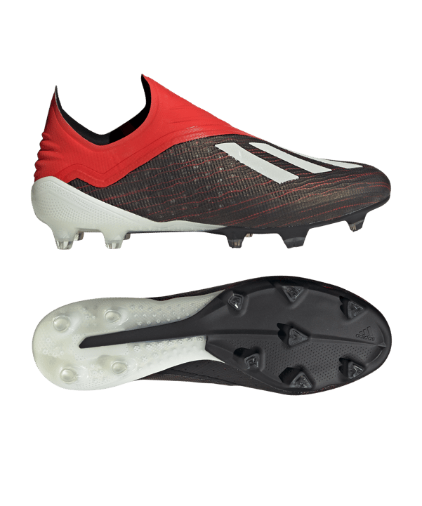adidas X 18+ FG Schwarz Rot - schwarz