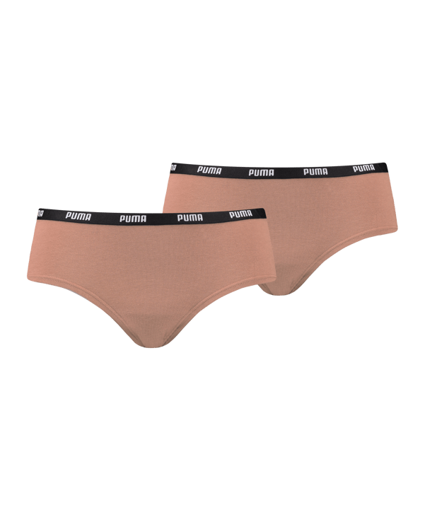 PUMA Iconic Hipster 2er Pack Damen Braun F013 - braun